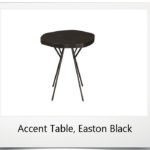 Accent Table - Easton, Black Finish