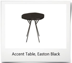 Accent Table - Easton, Black Finish