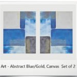 Art - Abstract Blue/Gold, Set of 2