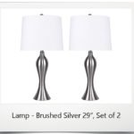 Lamps - Brushed Nickel 29", Set of 2