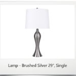 Lamp - Brushed Nickel 29", Single
