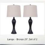 Lamps - Bronze 29", Set of 2