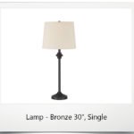 Lamp - Bronze Metal 30", Single