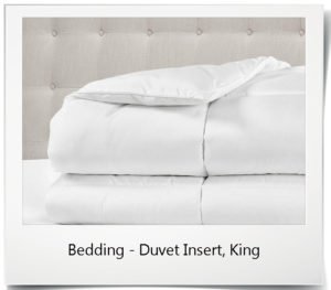 Bedding - White/Charcoal Stripe, Queen - Image 2