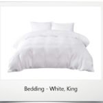 Bedding - White, King