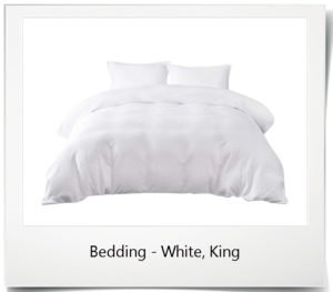 Bedding - White, King