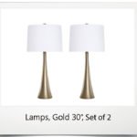 Lamps - Gold 30", Set of 2