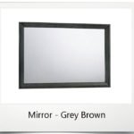 Mirror - Rectangular, Grey/Brown