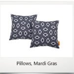Outdoor Pillows, Mardi Gras