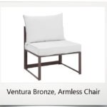Ventura Bronze - Armless Chair