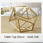 Table Top Decor, Gold Orb