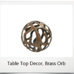 Table Top Decor, Brass Orb