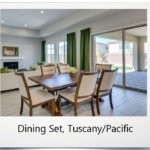 Dining Set, Tuscany/Pacific